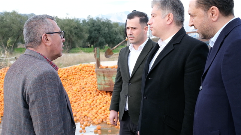 SADULLAH KISACIK NARENCİYE ÜRETİCİLERİNİN SORUNLARINI DİNLEDİ