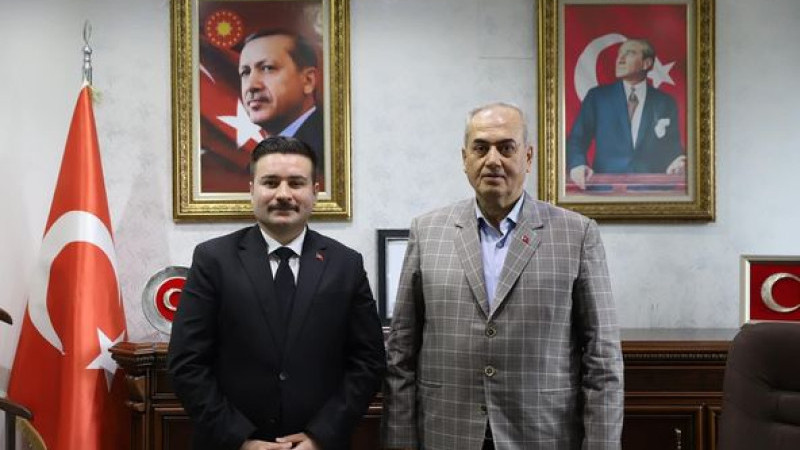 KAYMAKAM  OSMAN ACAR’DAN BAŞKAN ÇOLAK’A HAYIRLI OLSUN ZİYARETİ 	