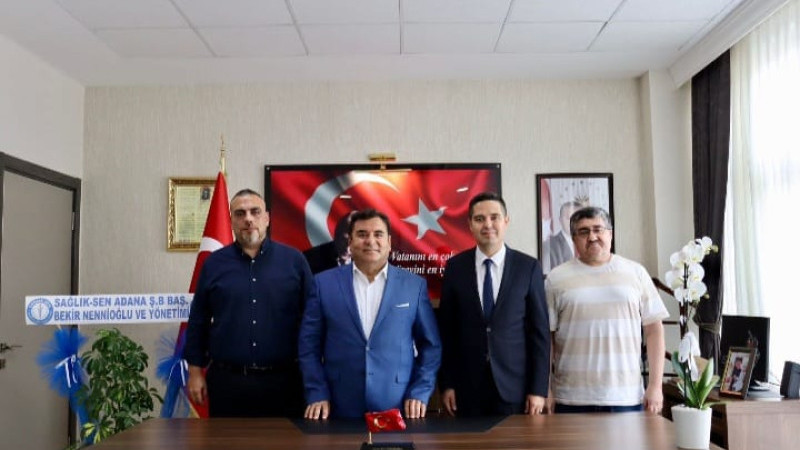SAĞLIK SEN’DEN NAZMİ BÜYÜKYAĞBASAN’A  HAYIRLI OLSUN ZİYARETİ 