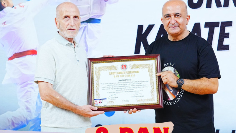 Recep Oral Hocamız 9. DAN'a Terfi Etti