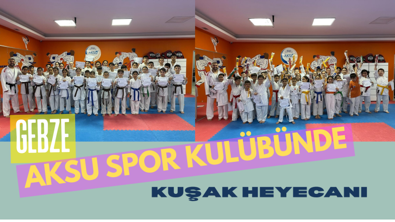 Gebze’de Karate Coşkusu: Aksu Spor’un Şampiyon Adayları Kuşaklarını Taktı.