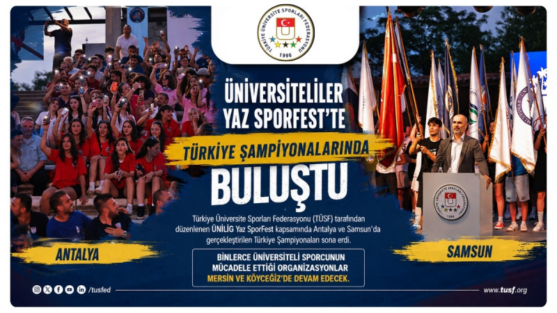 Yaz SporFest Heyecanı Antalya Ve Samsun'da Tamamlandı
