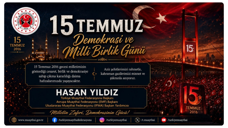 Hasan Yıldız'dan 15 Temmuz Demokrasi Ve Millî Birlik Günü Mesajı