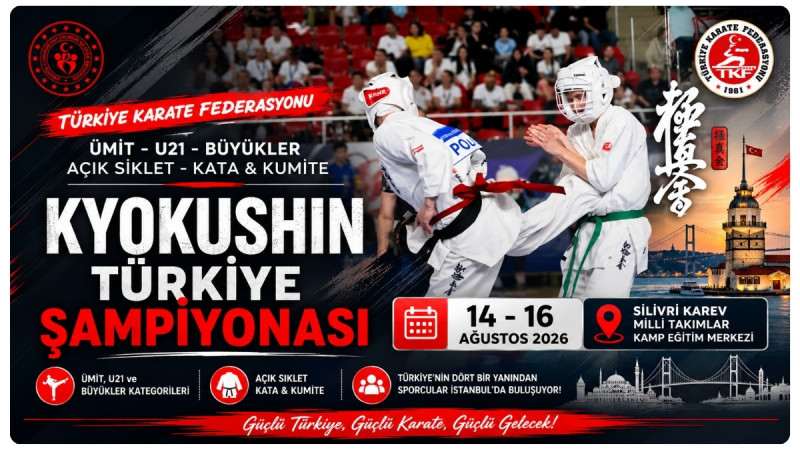 Türkiye Ümit, U21 Ve Büyükler Açık Sıklet Kyokushin Şampiyonası İstanbul'da Düzenlenecek