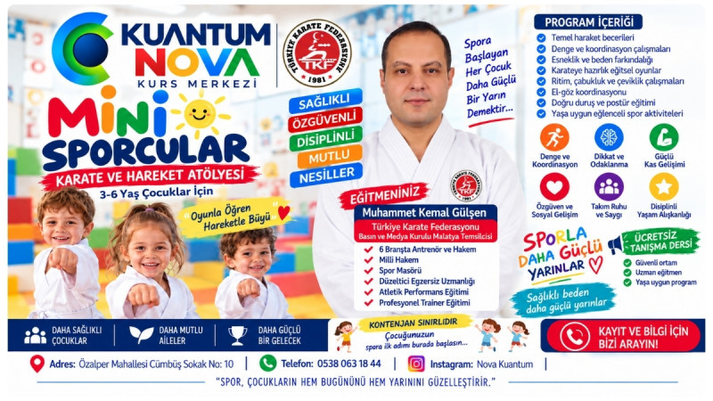 Malatya’da Bir İlk: 3-6 Yaş Çocuklara Özel Karate Ve Hareket Atölyesi