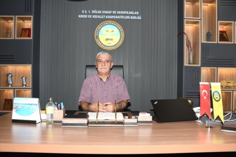 ESKKK 1. BÖLGE BİRLİĞİ BAŞKANI MUHAMMET YALÇIN; KREDİ GERİ ÖDEMELERİNDE GERİ DÖNÜŞ OLMASI DAHA FAZLA  ESNAFIMIZIN FİNANS İHTİYACININ KARŞILANMASI DEMEKTİR