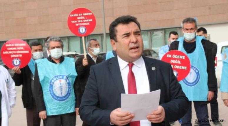 Başkan Bekir Nennioğlu : “ Sağlık çalışanlarımızın  hakkını korumaya devam edeceğiz”