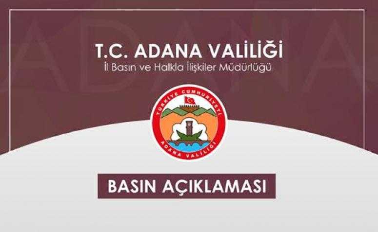 .Adana Valiliğin'den  Büyükşehir  1.000 Yataklı Hastane bülteni