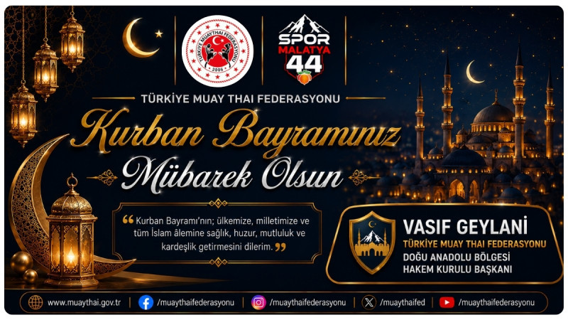 DOĞU ANADOLU BÖLGESİ HAKEM KURULU BAŞKANI VASIF GEYLANİ’DEN ANLAMLI BAYRAM MESAJI