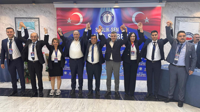 Sağlık-Sen Adana Şubesi’nde Bekir Nennioğlu Güven Tazeledi: