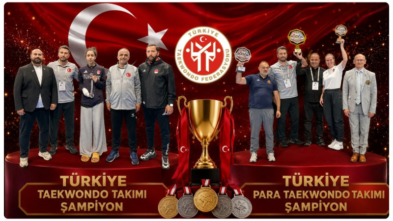 Milli Taekwondocular Almanya’da Tarih Yazdı: Türkiye Hem Taekwondo Hem Para Taekwondoda Zirvede