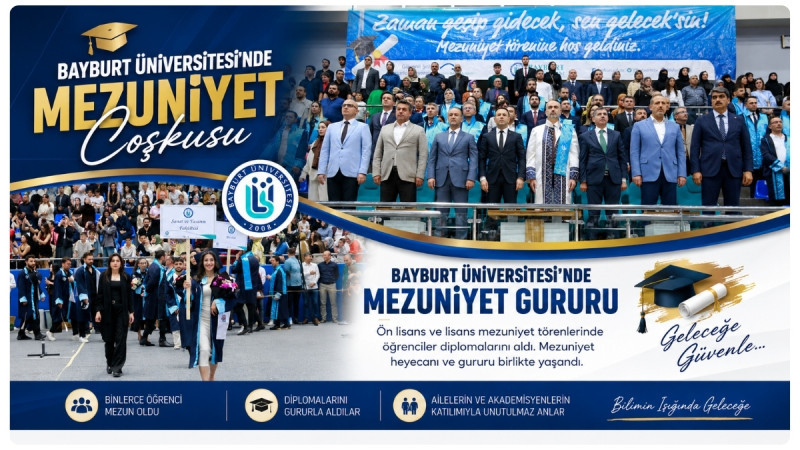 Bayburt Üniversitesinde Mezuniyet Gururu: Binlerce Öğrenci Geleceğe Uğurlandı