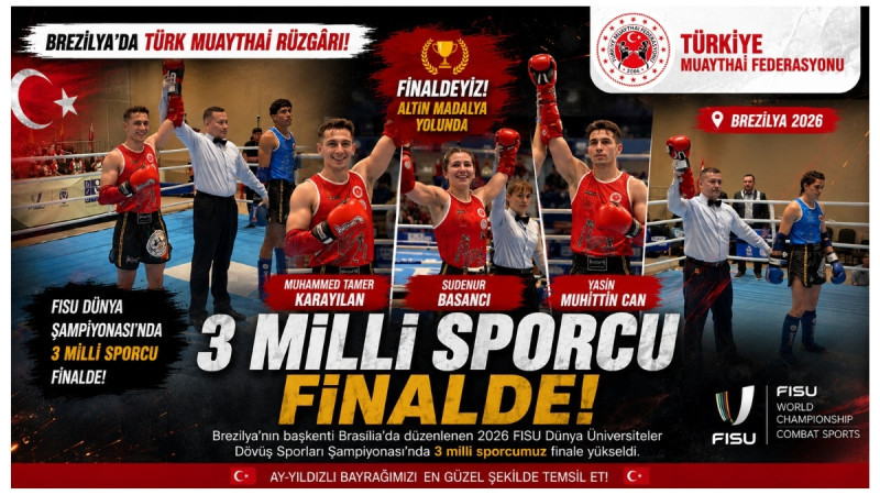 FISU Dünya Şampiyonası’nda 3 Milli Sporcu Finalde