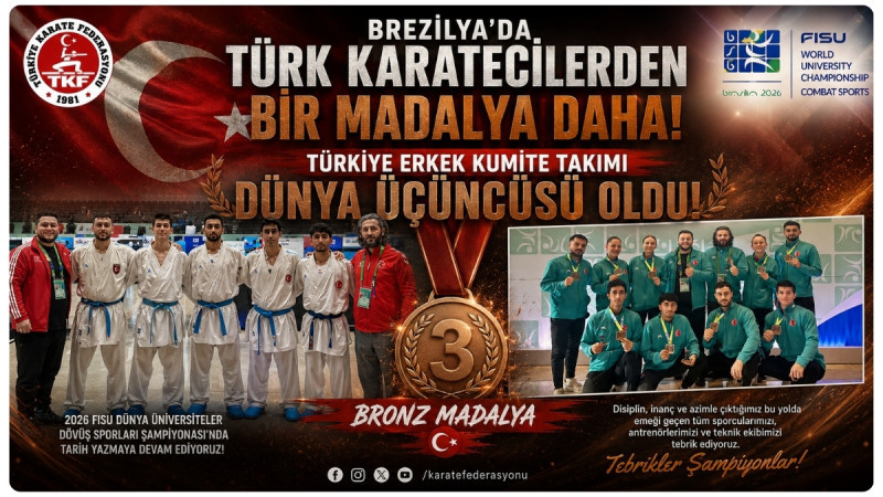 Türkiye Erkek Kumite Takımı Dünya Üçüncüsü Oldu
